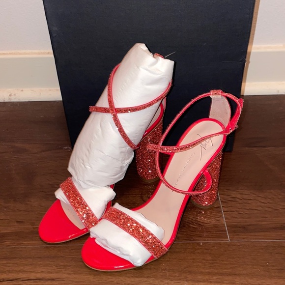 🎉HP x2🎉 Giuseppe Zanotti block glitter heel - Picture 2 of 8